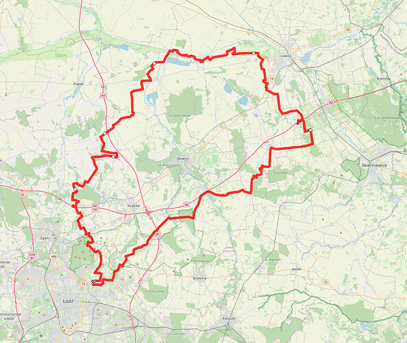 Pętla z M1 nad Bzurę - screen