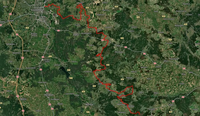 mapka całej trasy