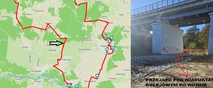 Wiadukt kolejowy mapa